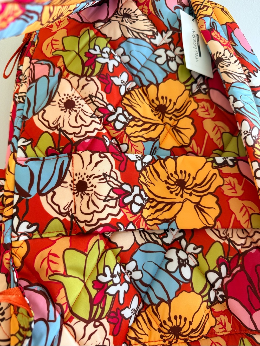Vera Bradley Essential “LARGE” Vibrant Floral Backpack — Midday Garden NWT - Picture 10 of 12
